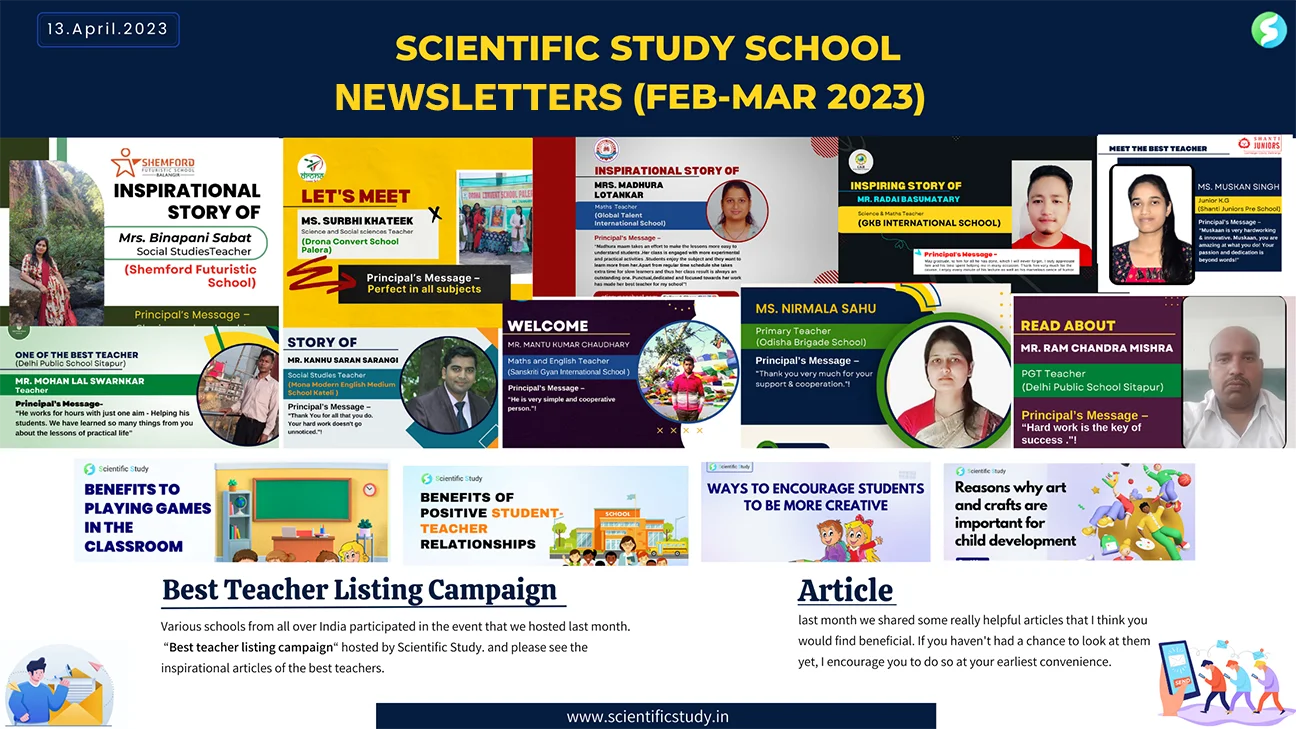 scientific study school newsletter